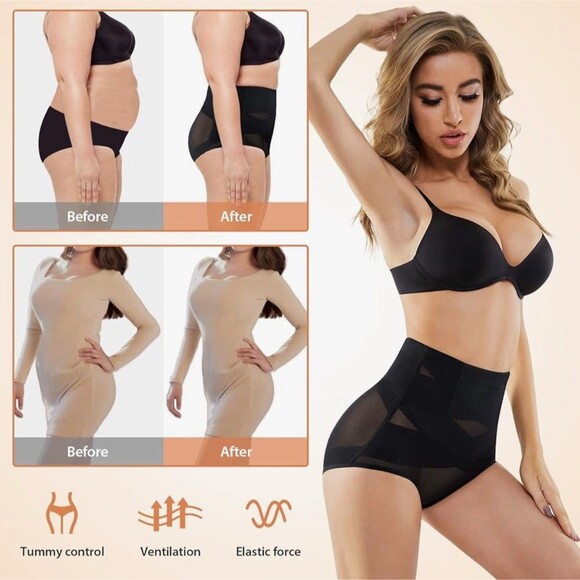 SIMIYA Tummy Control Shapewear for Women High Waisted Shapewear  2XL Black - Picture 5 of 5